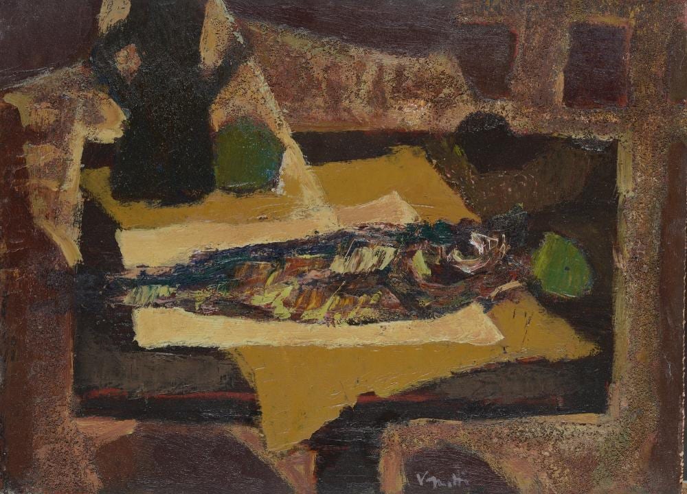 Giovanni (1897) Vagnetti comparable auction result: gianni vagnetti firenze 1898 1956 natura morta con pesce