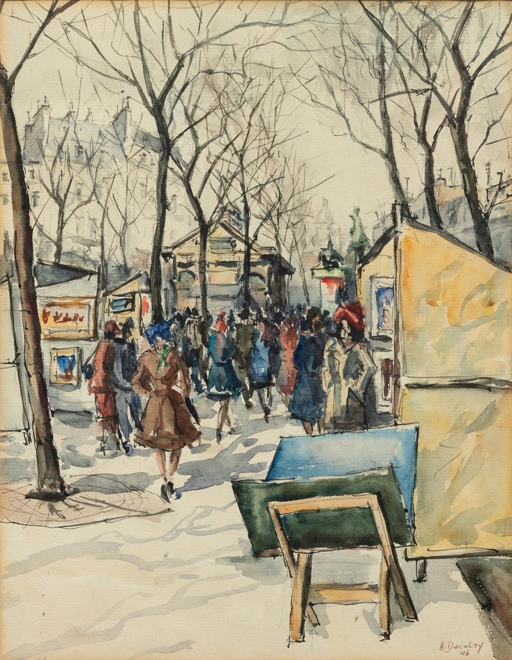 ANDRE DUCULTY - Untitled - Paris Art Market sold by Saskatchewan Network for Art Collecting, lot 151 — auction record photograph