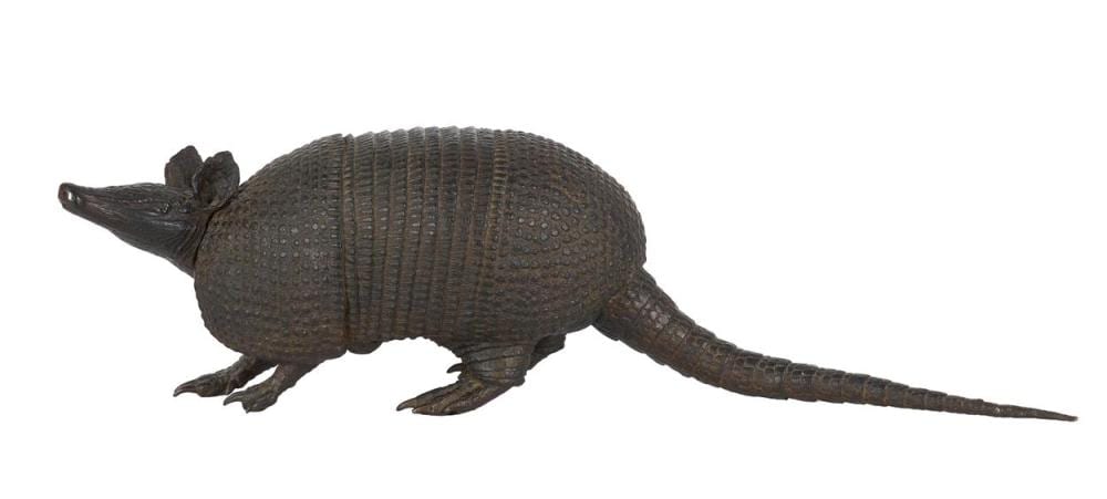 Andre Harvey comparable auction result: andre harvey american delaware 1941 2018 bronze the relic a cast bronze figure of an armadillo edition 7 of 60 dated and s