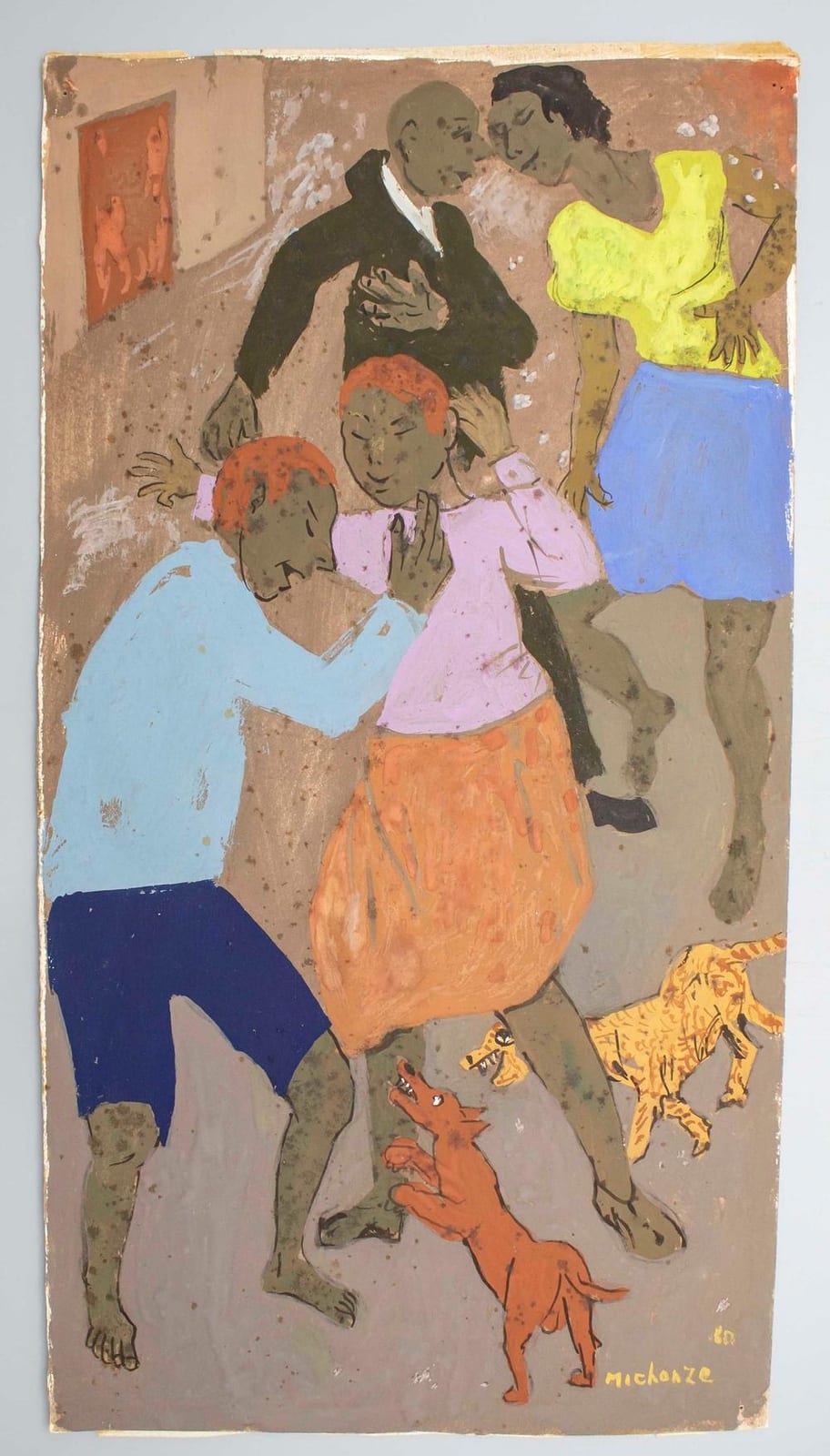 Grégoire Michonznik comparable auction result: gr goire michonze 1902 1982 dancing with dogs 1980