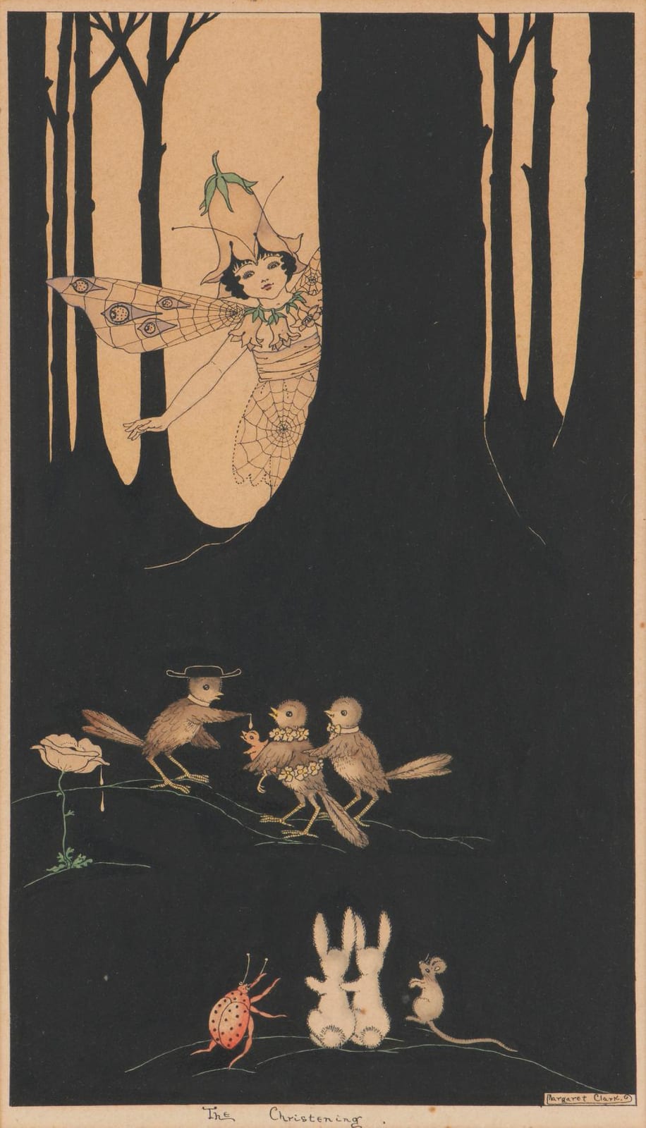 Margaret Clark comparable auction result: margaret clark 1901 2001 the christening watercolour and ink on paper 31 x 17cm