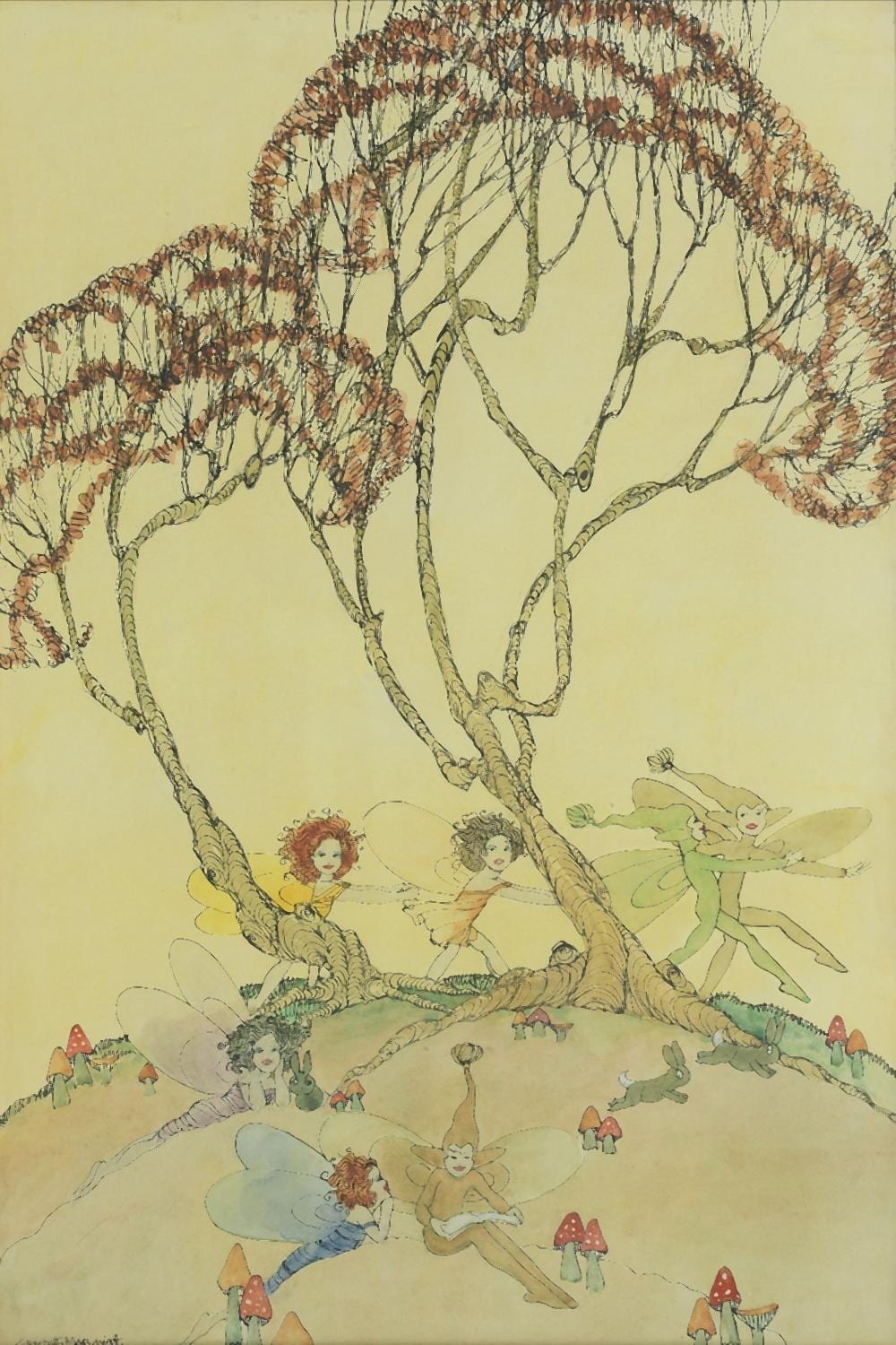 Elizabeth Mary Watt comparable auction result: elizabeth mary watt british 1886 1954 the fairy tale in the forest