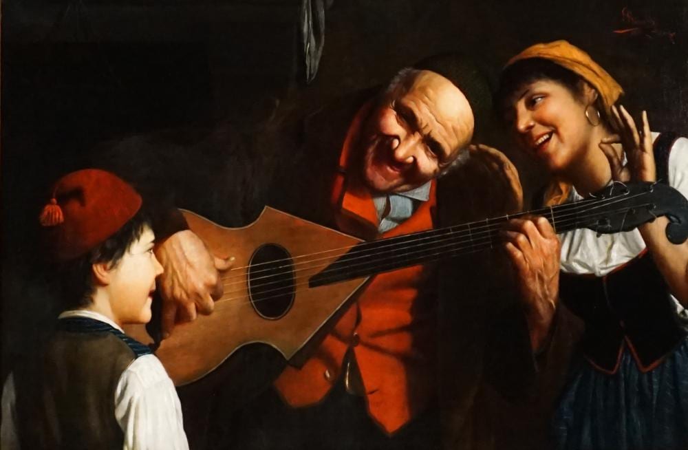 claudio rinaldi italian 1852 1925 il concerto oil on canvas 25 1 4 x 38 1 4 in 64 1 x 97 2 cm · Weschler's · 2023-09-22 Claudio Rinaldi comparable auction result: claudio rinaldi italian 1852 1925 il concerto oil on canvas 25 1 4 x 38 1 4 in 64 1 x 97 2 cm