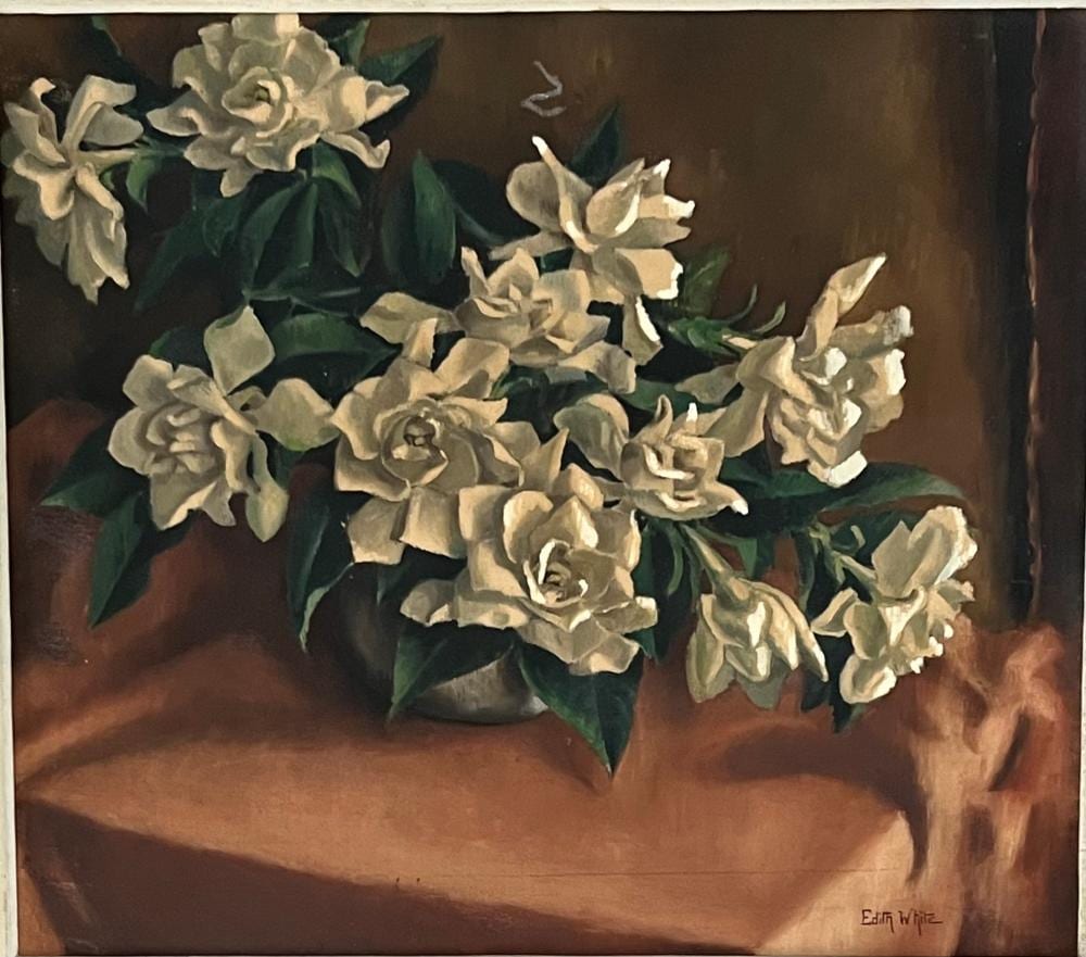 edith white 1855 1946 american · Cutler Bay Auctions · 2023-09-14 Edith White comparable auction result: edith white 1855 1946 american