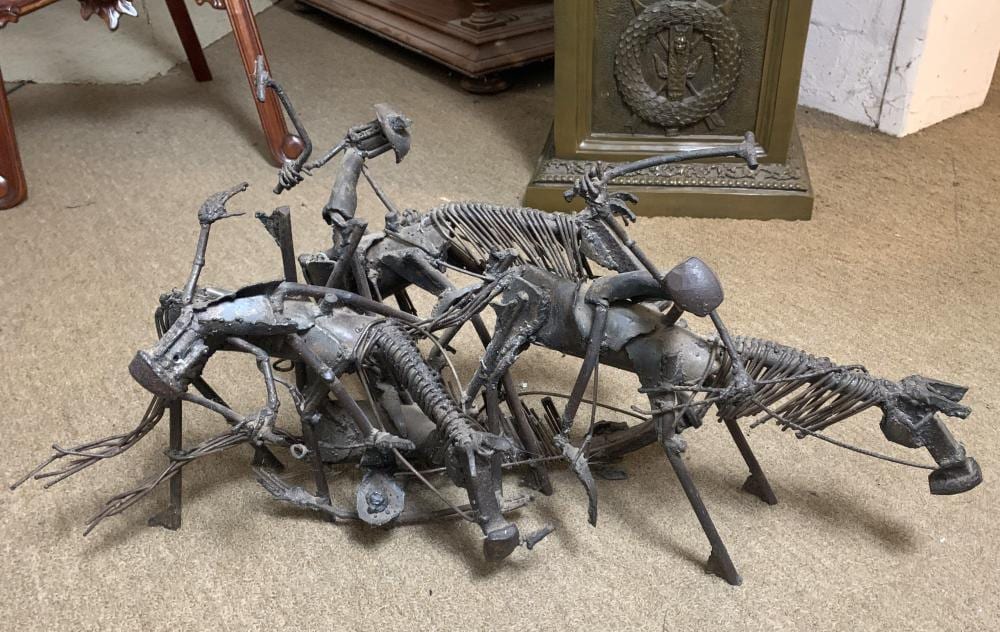 Kim Kennedy comparable auction result: kim kennedy geebung polo club iconic australiana metal sculpture h 42cm l 83cm d 34cm