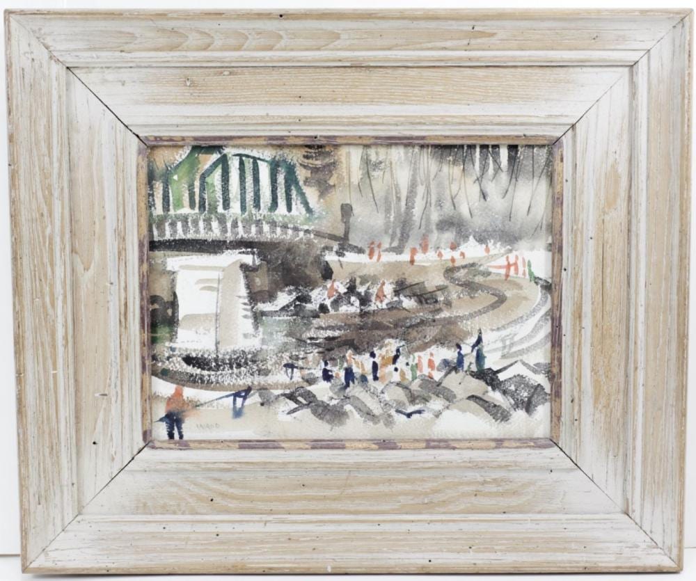 John Waddingham comparable auction result: john waddingham 1915 2002 watercolor on paper