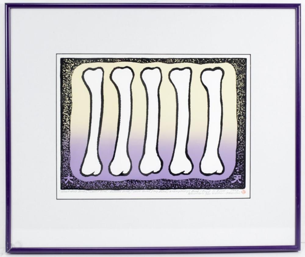 Richard Kirsten Daiensai comparable auction result: richard kirsten daiensai wa signed serigraph