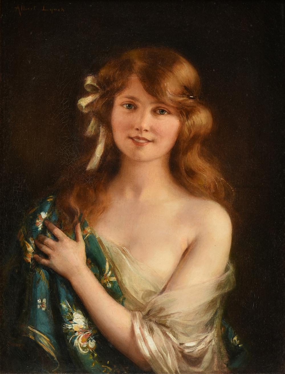 Auction comp thumbnail for ALBERT LYNCH (Peruvian 1851-1912) A PAINTING, "Portrait of a Young Beauty," EARLY 20TH CENTURY (Simpson Galleries, LLC, Lot 276)