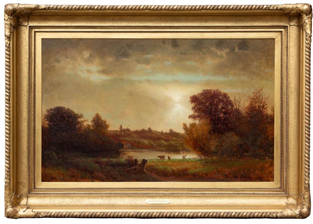 George Nelson Cass comparable auction result: george nelson cass american 1831 1882 new jersey meadows