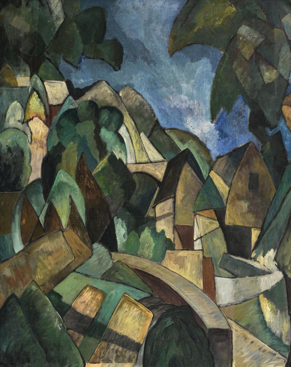 Henri Le Fauconnier comparable auction result: henri le fauconnier 1881 1946 paysage c 1912