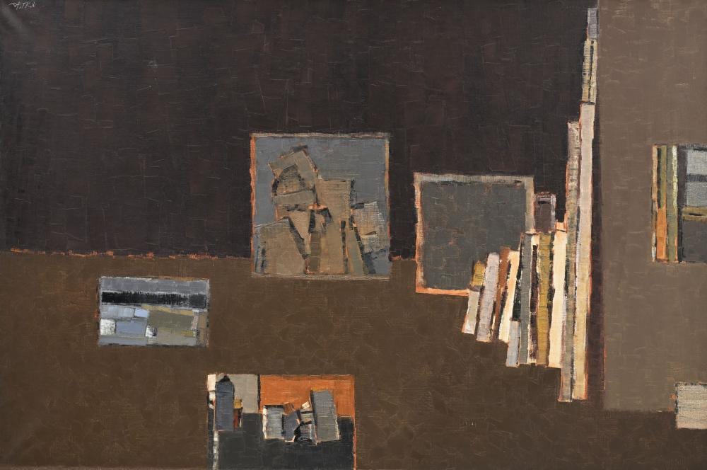Sergio de Castro comparable auction result: sergio de castro 1922 2012 l atelier t i 62 huile sur toile