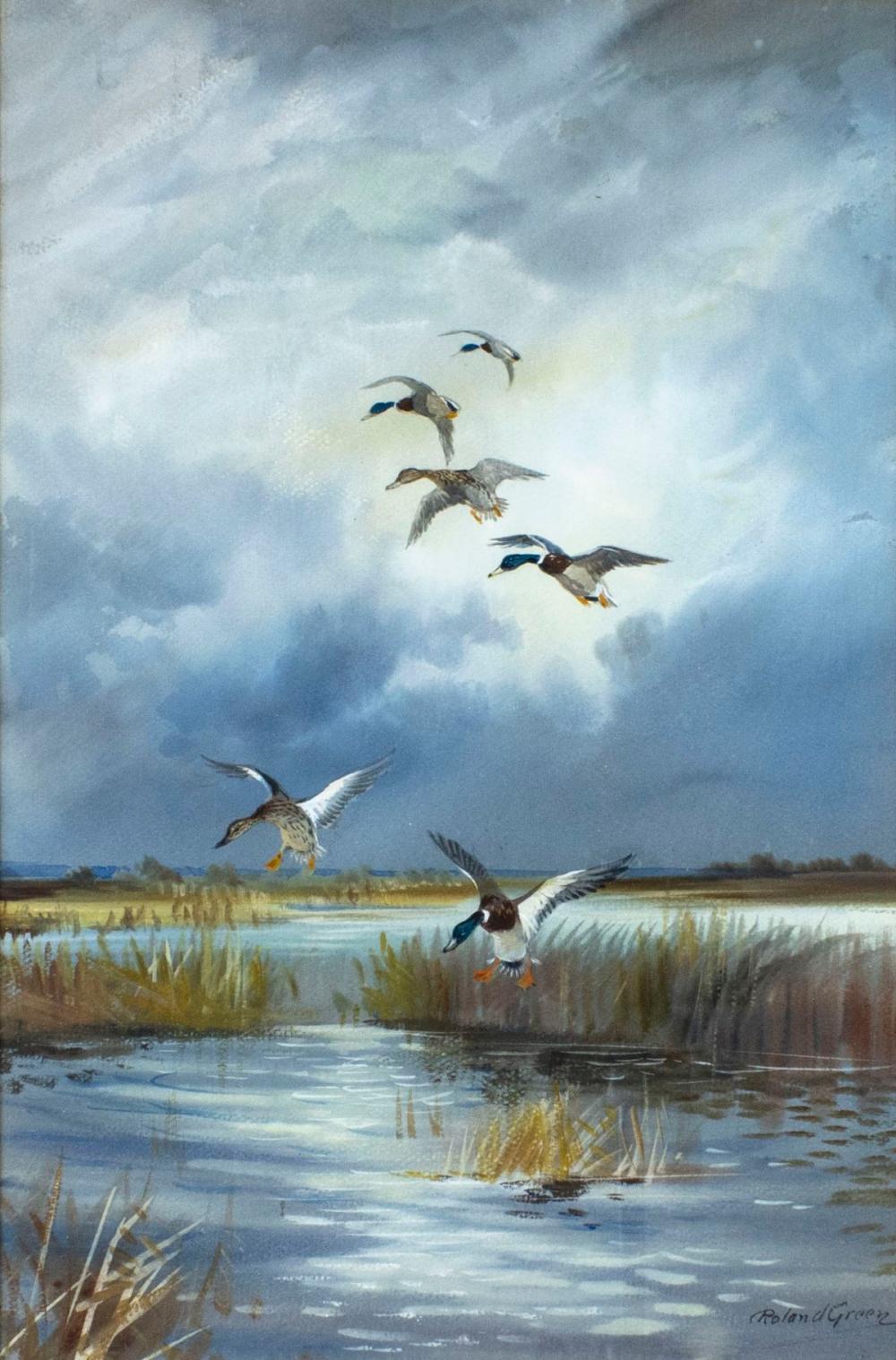 Roland Green comparable auction result: roland green uk 1896 1972 watercolor painting