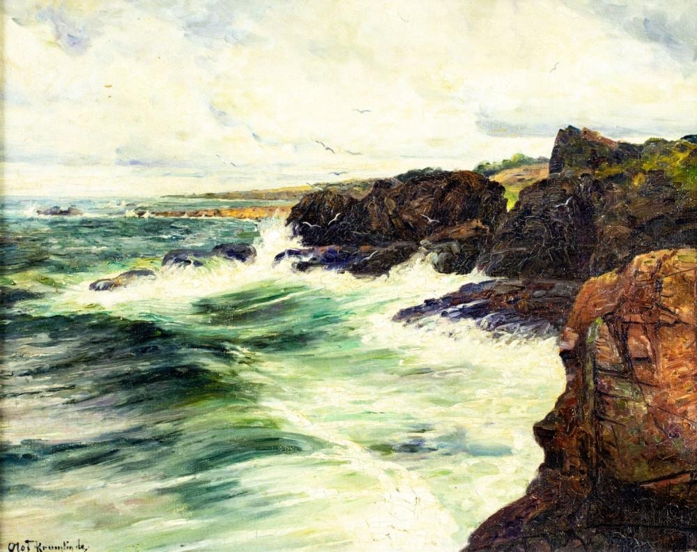 Olof Krumlinde comparable auction result: olof krumlinde sweden 1856 1945 oil painting