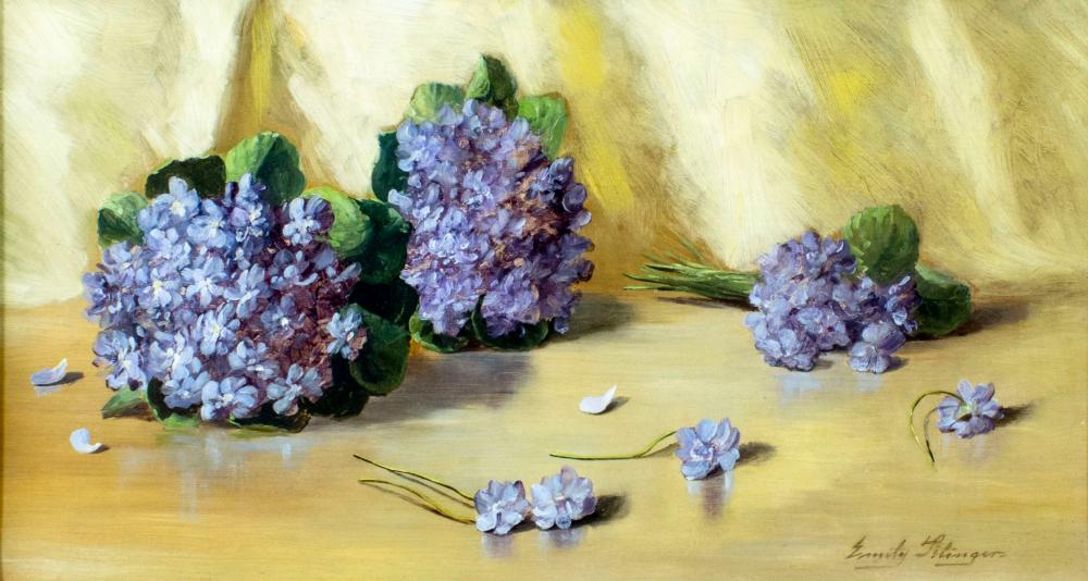 Emily Selinger (MA,CA,NC,RI,1848-1927) oil painting antique sold by Broward Auction Gallery LLC, lot 1102 — auction record photograph