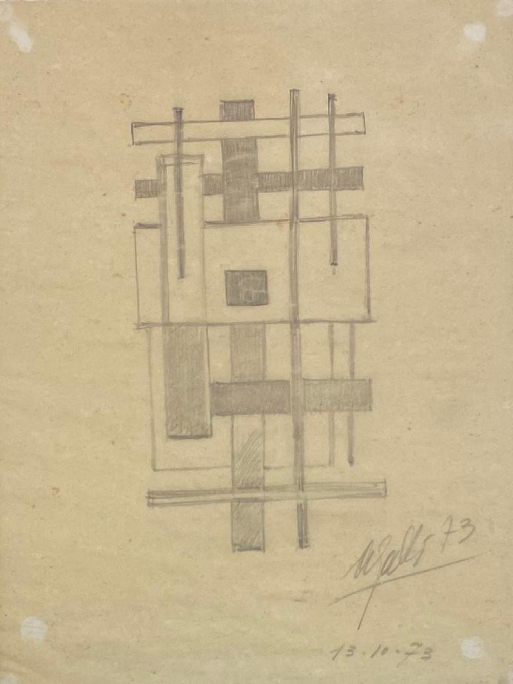 Aldo (1906) Galli comparable auction result: aldo galli untitled 1973