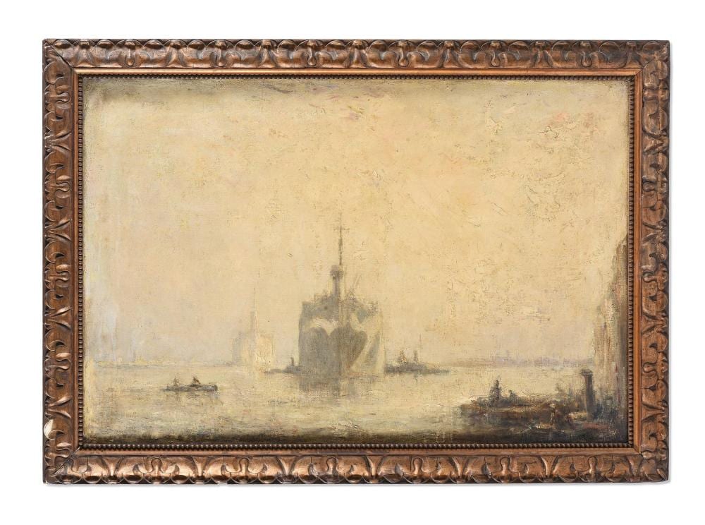 Sholto Johnstone Douglas comparable auction result: sholto johnstone douglas scottish 1871 1958 the war parrot dawn on the suez canal