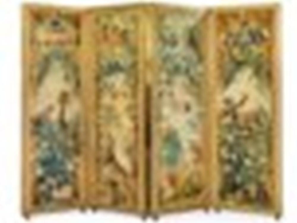 François Théodore Rochard comparable auction result: a rare suite of four louis xv savonnerie panels after a design by fran ois