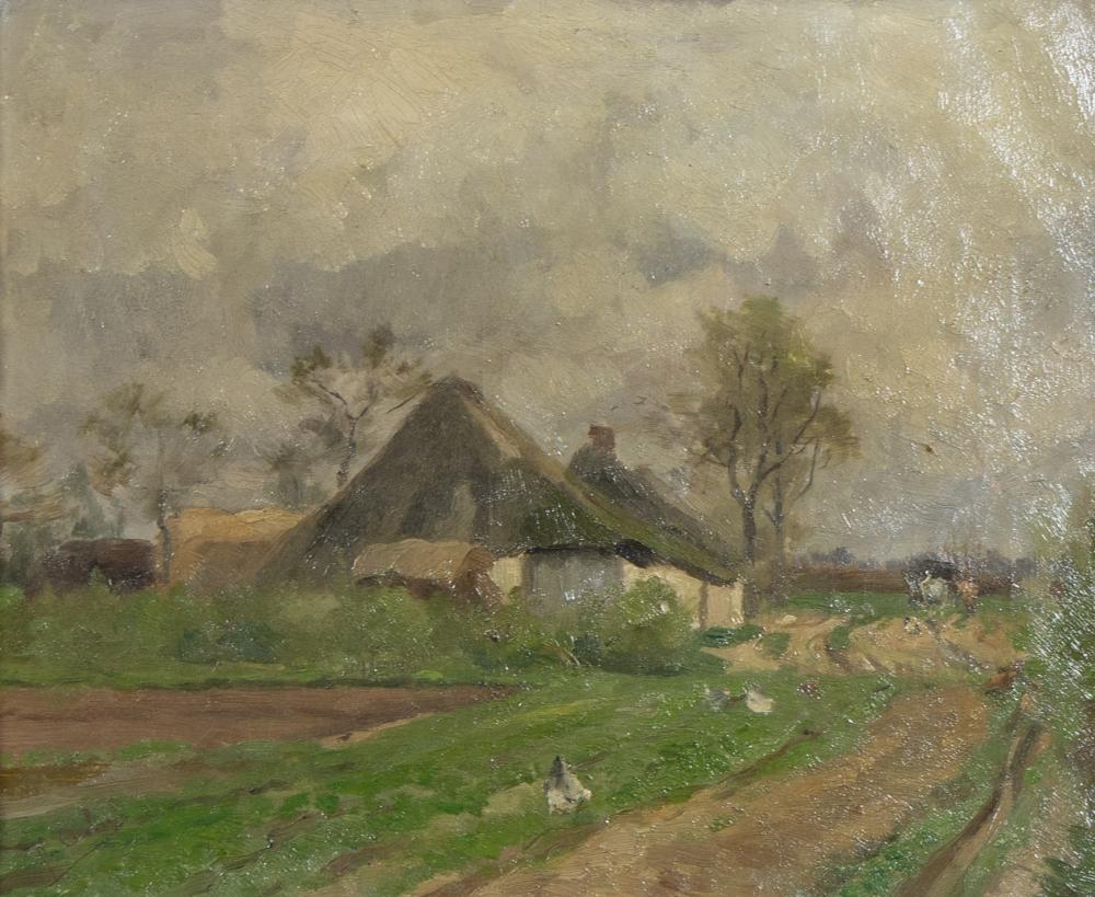 Florent Nicolas Crabeels comparable auction result: florent nicolas crabeels 1829 1896 oil on canvas landscape with farmhouse signed