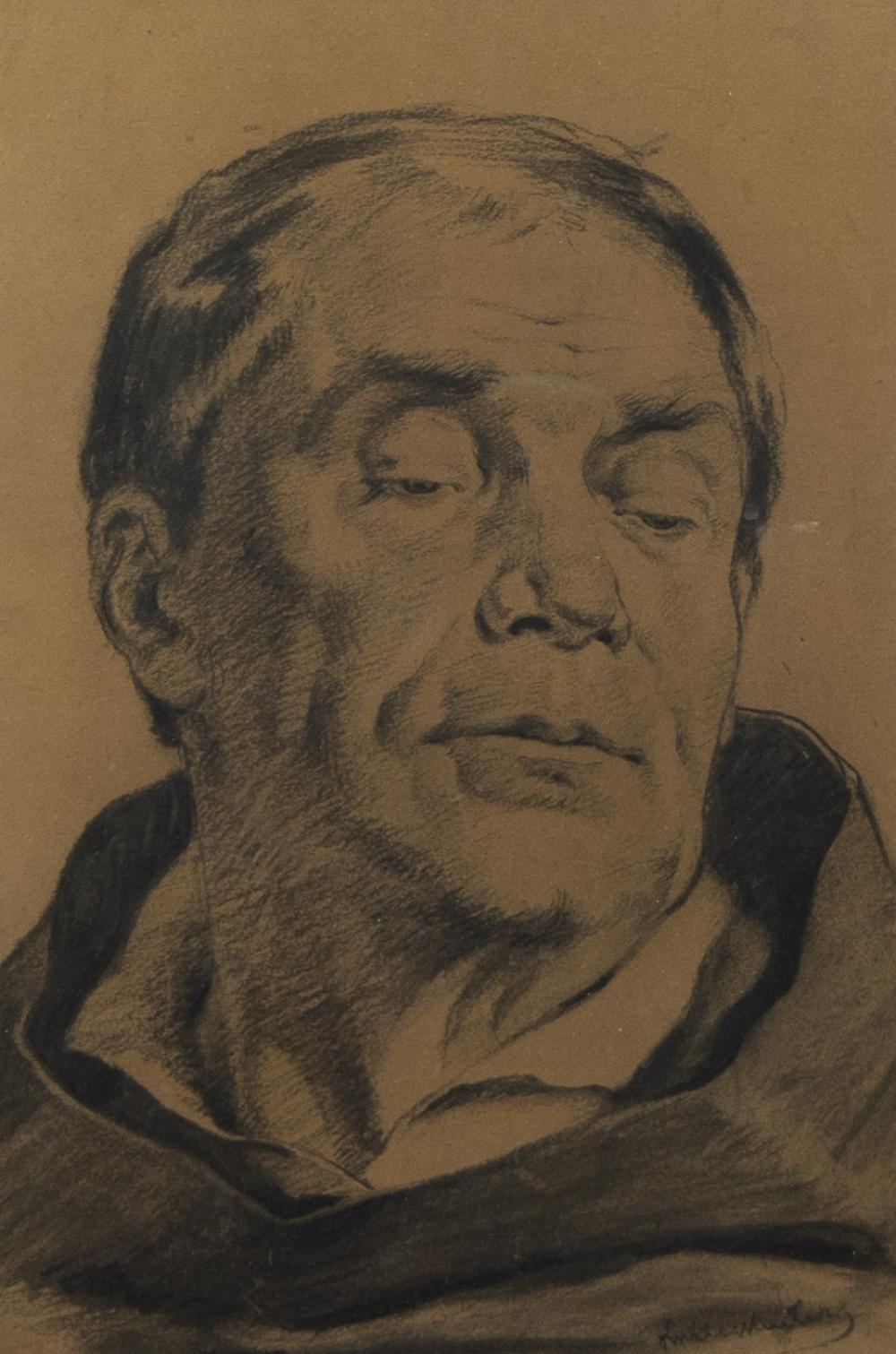 Emile Charles Wauters comparable auction result: emile charles wauters 1846 1933 charcoal drawing male head signed