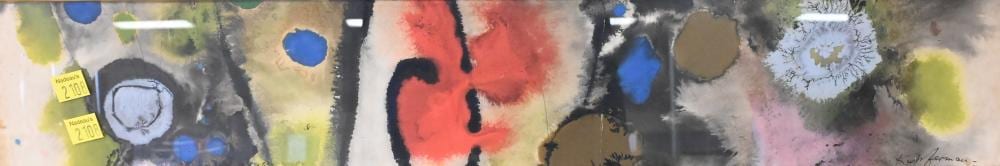 Lawrence Edward Kupferman comparable auction result: lawrence edward kupferman american 1909 1982 watercolor on paper untitled abstract watercolor on paper signed lower right sight size 4 1 4 x 25