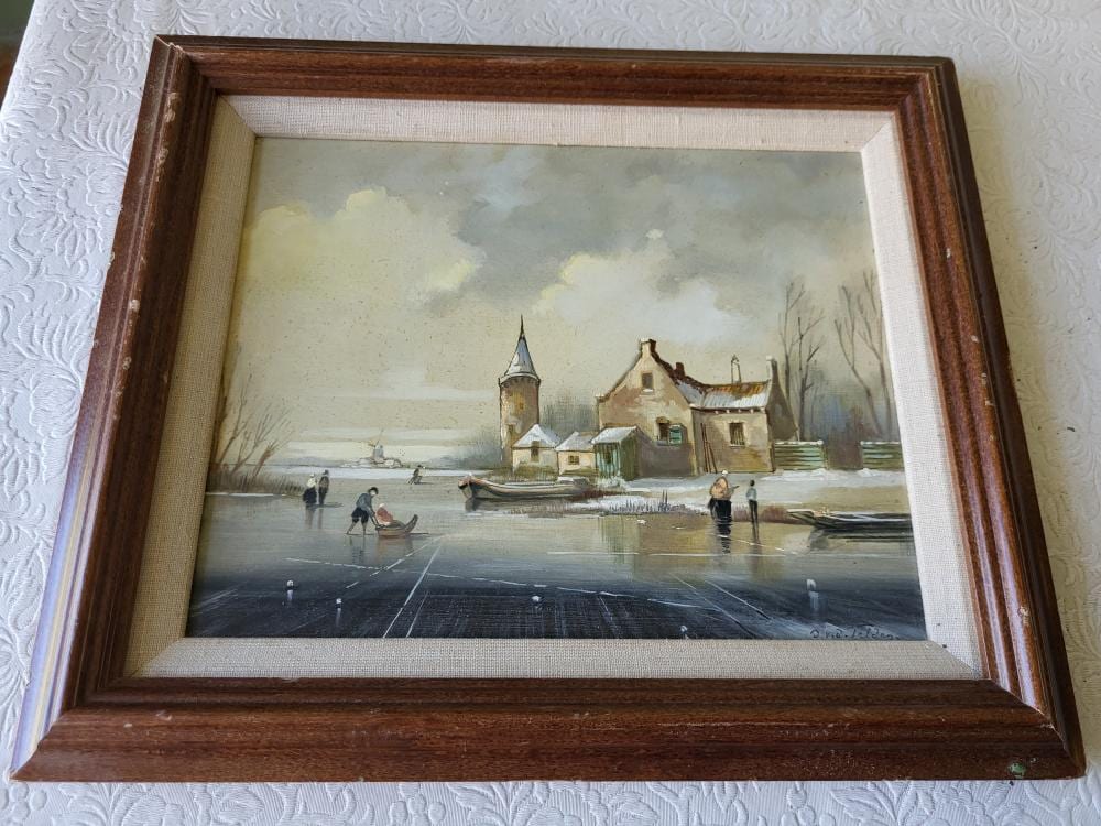Petrus van der Velden comparable auction result: antique dutch oil on board petrus van der velden1837 1913