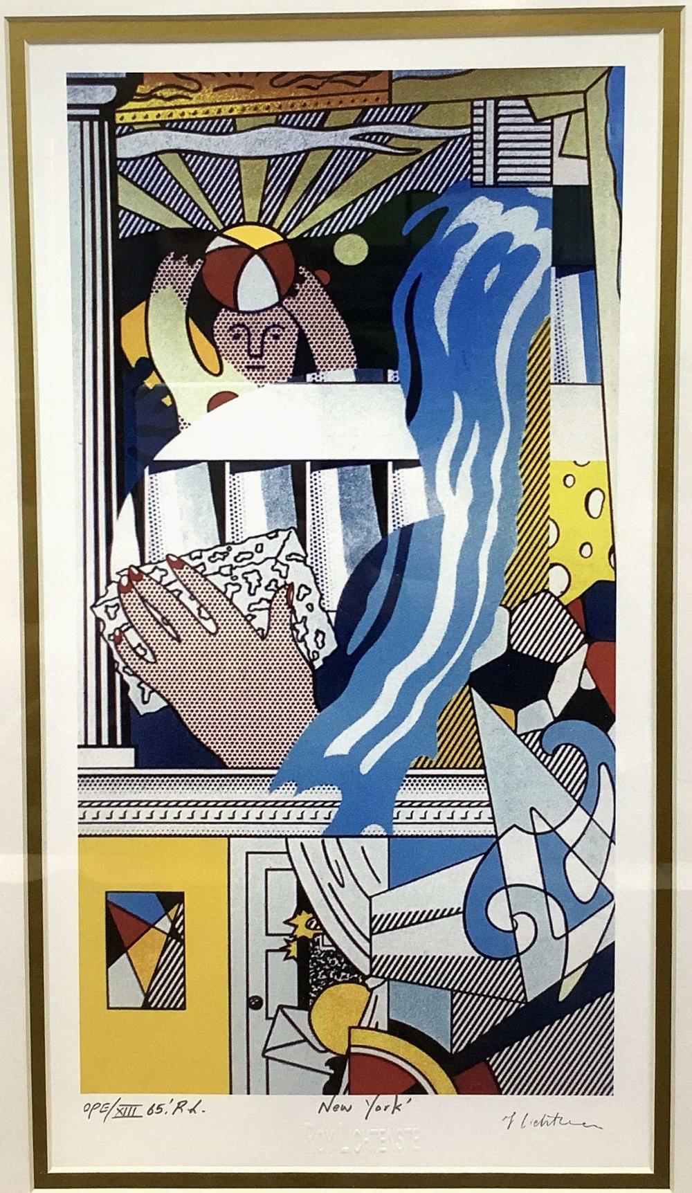 Roy Lichtenstein Limited Edition Lithograph Signed In Plate sold by EJ'S Auction & Appraisal, lot 1124 — auction record photograph