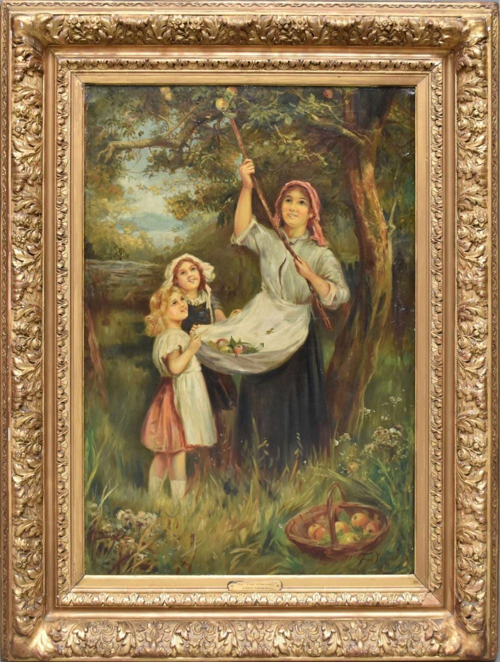 Frederick Morgan comparable auction result: frederick morgan british o c apple pickers