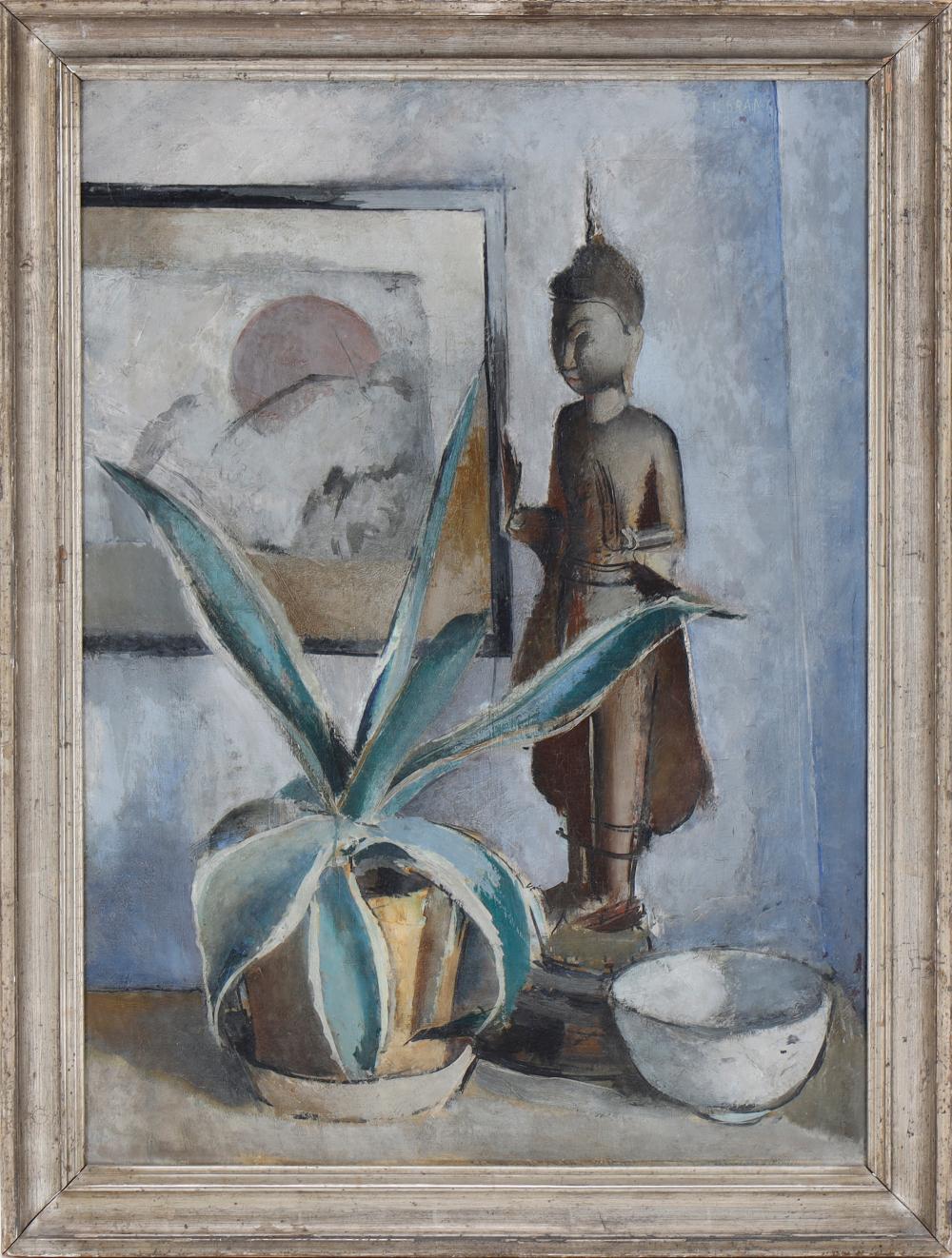 Victor Isbrand comparable auction result: victor isbrand 1897 1988 opstilling med buddha og agave 1926 1920 21
