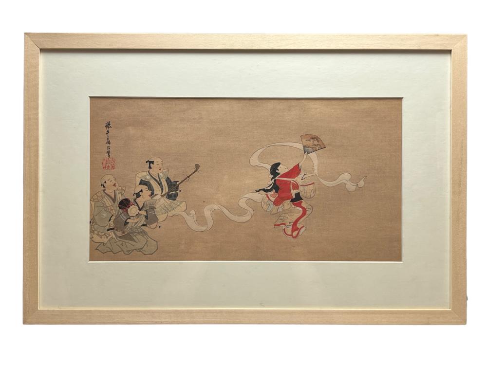 Hanabusa Itcho comparable auction result: hanabusa itcho japanese 1652 1724