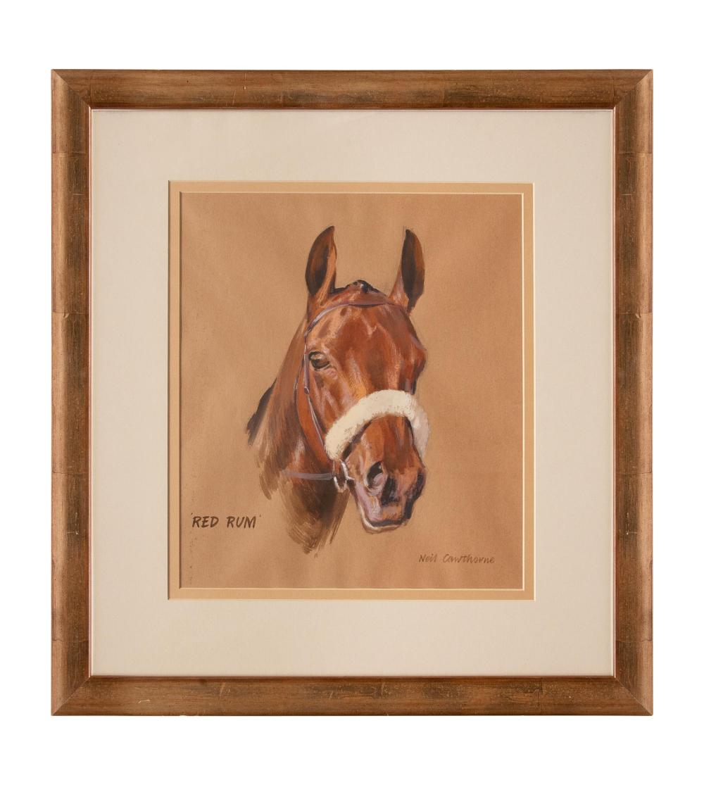 Neil Cawthorne comparable auction result: neil cawthorne 1936 2022 a head study of red rum