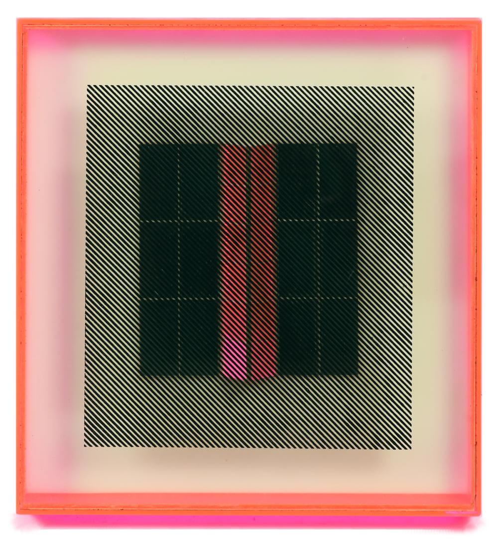 Reginald Neal comparable auction result: reginald neal red reflected exhibited op art