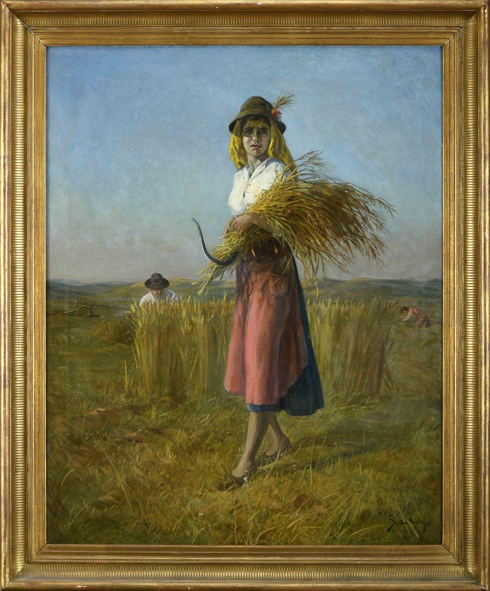 a harvester woman · Cabral Moncada Leilões · 2023-09-25 Maria Martins Pereira e Sousa comparable auction result: a harvester woman