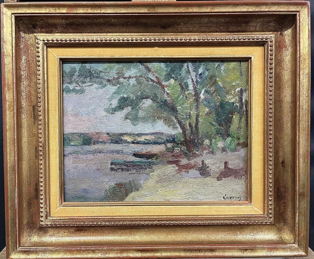 Abel Lauvray comparable auction result: abel lauvray 1870 1950 bord de seine huile sur toile