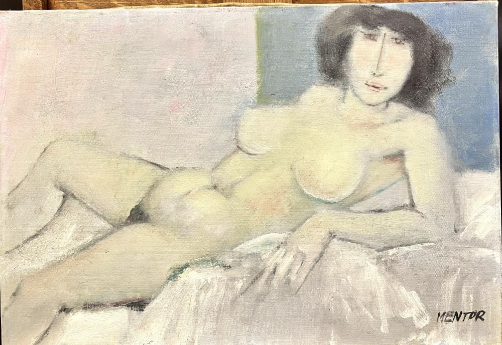 Blasco Mentor comparable auction result: blasco mentor 1919 2003 femme allong e huile sur toile