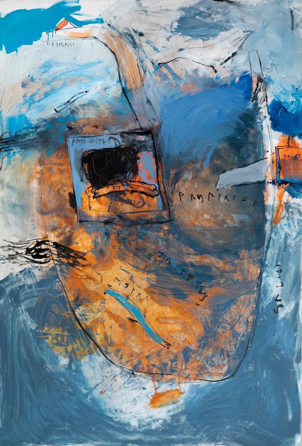 Albert Gonzalo comparable auction result: albert gonzalo carb tarragona 1954 tour of avieno 1986 oil on canvas signed dated and titled on the back