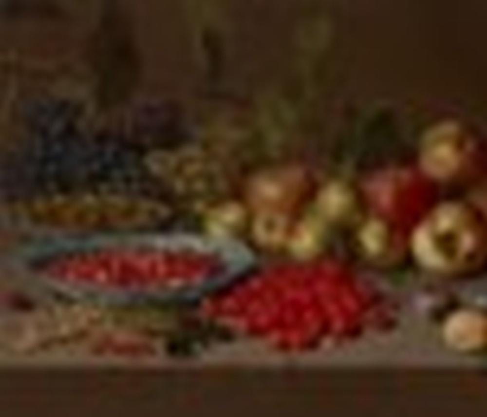 Floris van Schooten comparable auction result: floris van schooten haarlem c 1585 1656 plates of cherries and wild stra