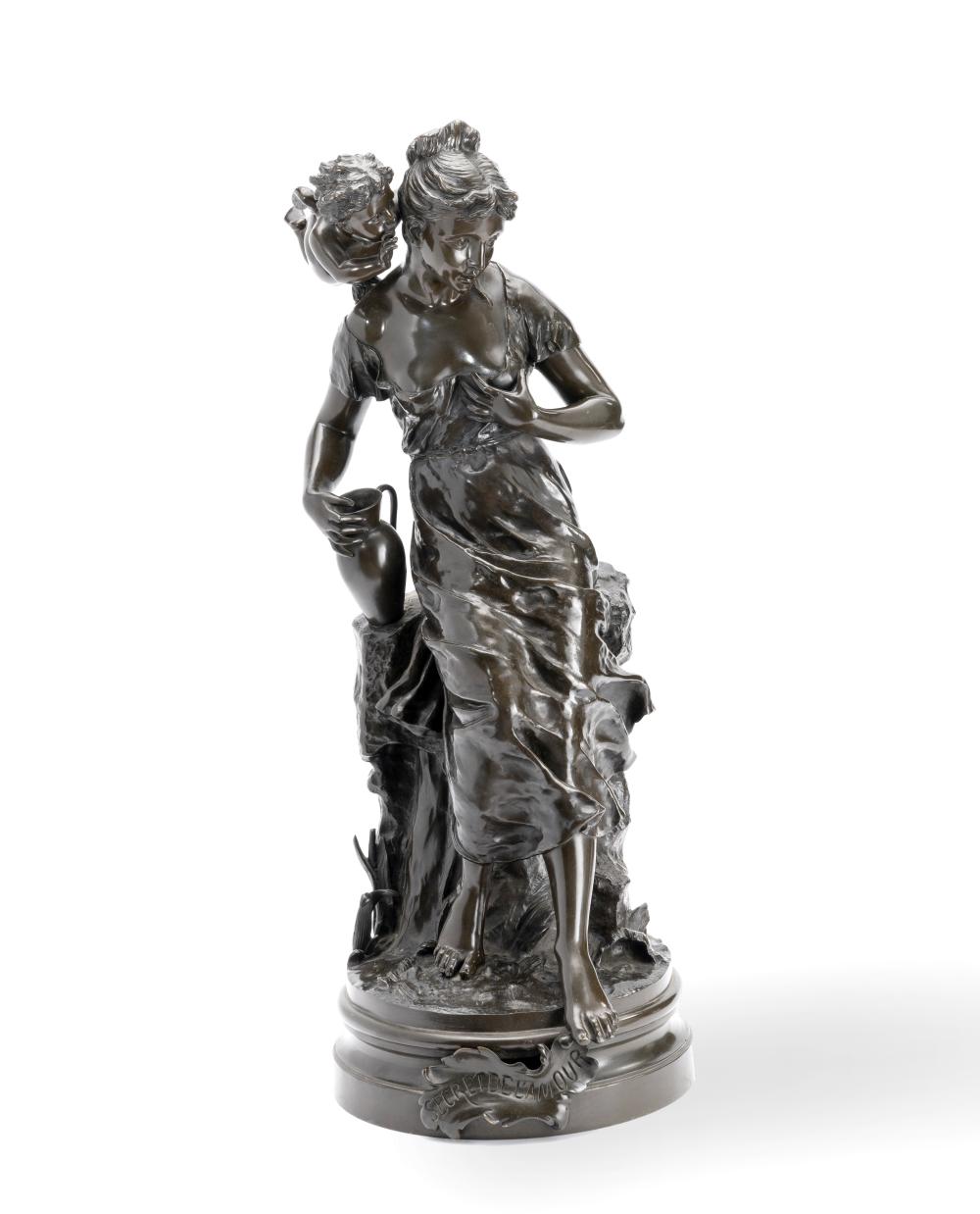 emile carlier french 1849 1927 a patinated bronze figural group of secret de l amour · Bonhams · 2023-09-27 Emile Carlier comparable auction result: emile carlier french 1849 1927 a patinated bronze figural group of secret de l amour