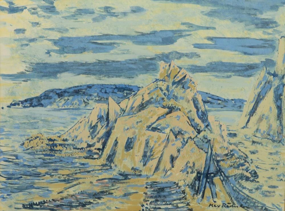 Max Rädecker comparable auction result: max r decker 1914 1987 rotsen aan de kust