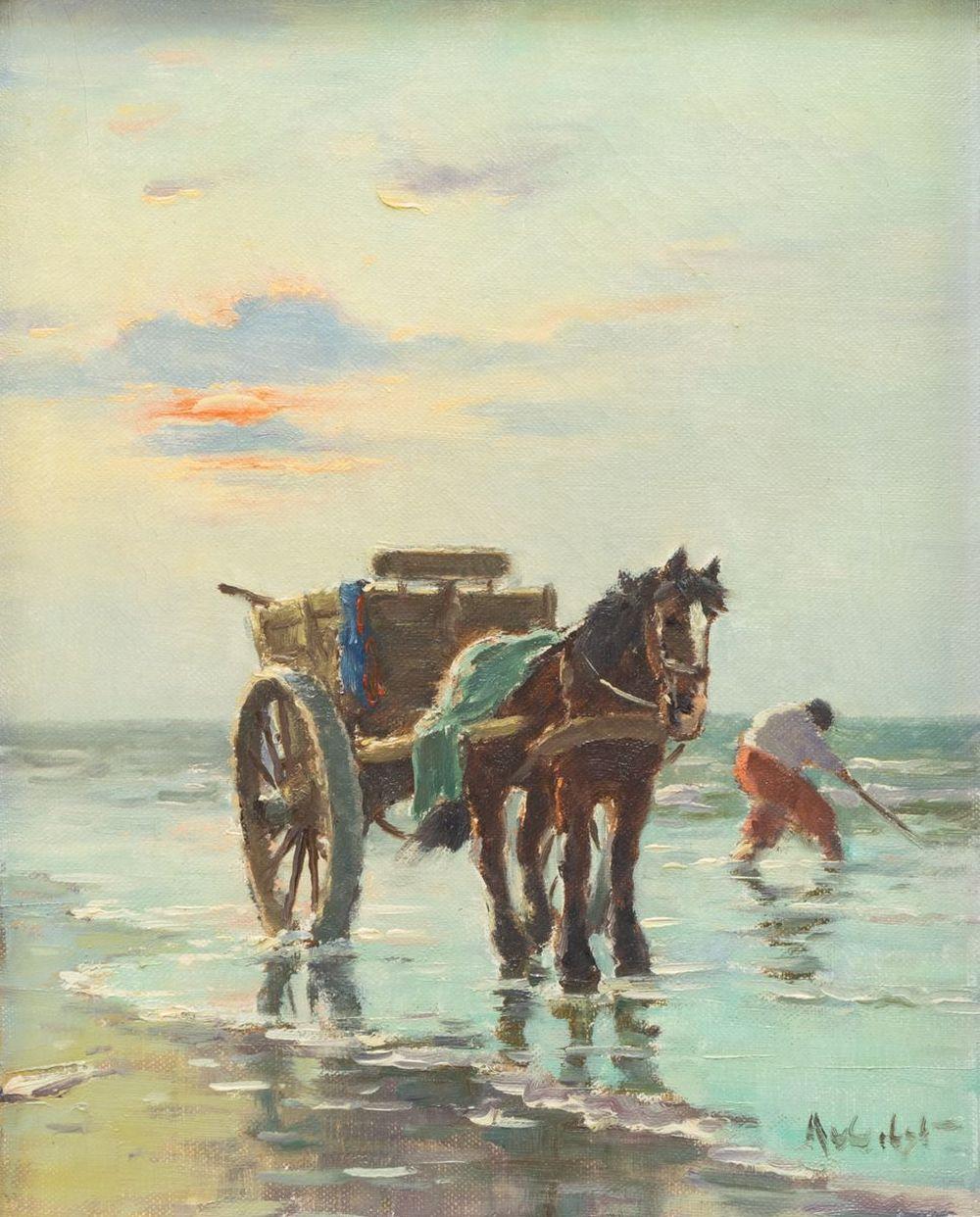 Aarnout van Gilst comparable auction result: aarnout van gilst 1898 1981 schelpenvisser in de branding