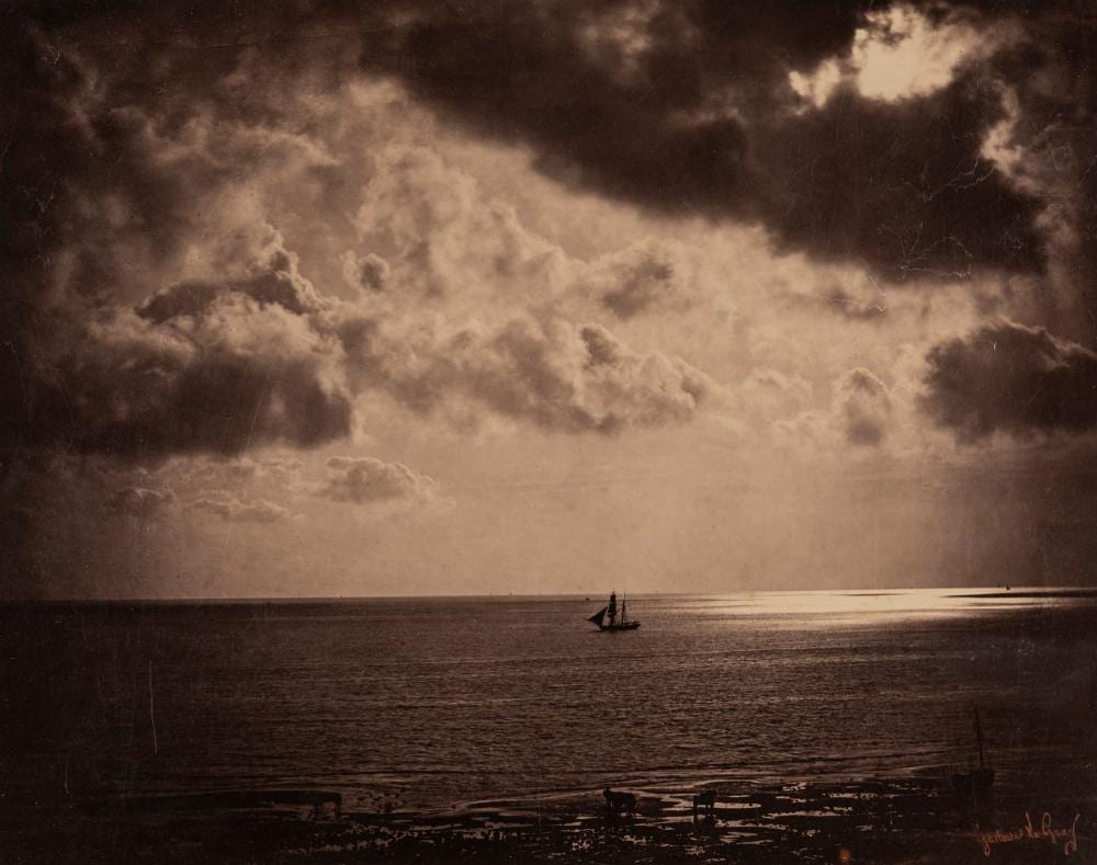 Gustave le Gray comparable auction result: gustave le gray 1820 1884 brick au clair de lune 1856