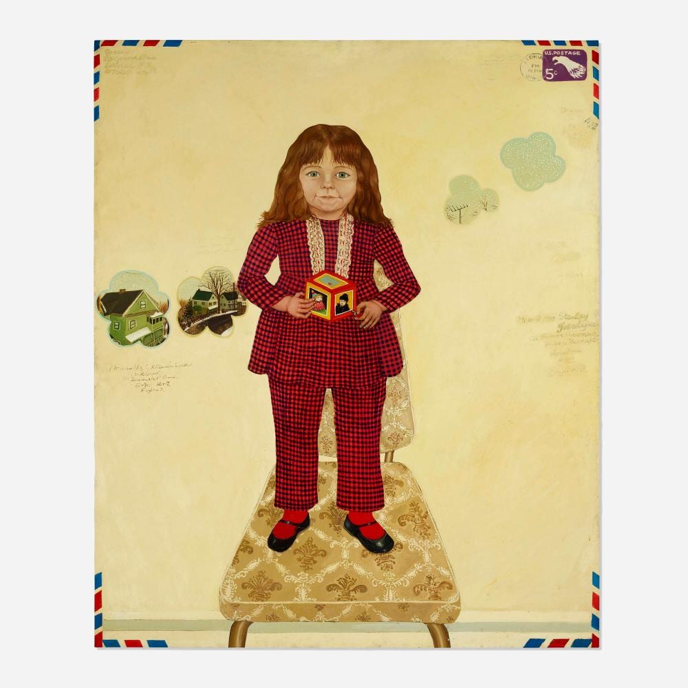 Anthony Green comparable auction result: anthony green airmail cards souvenir from leonia