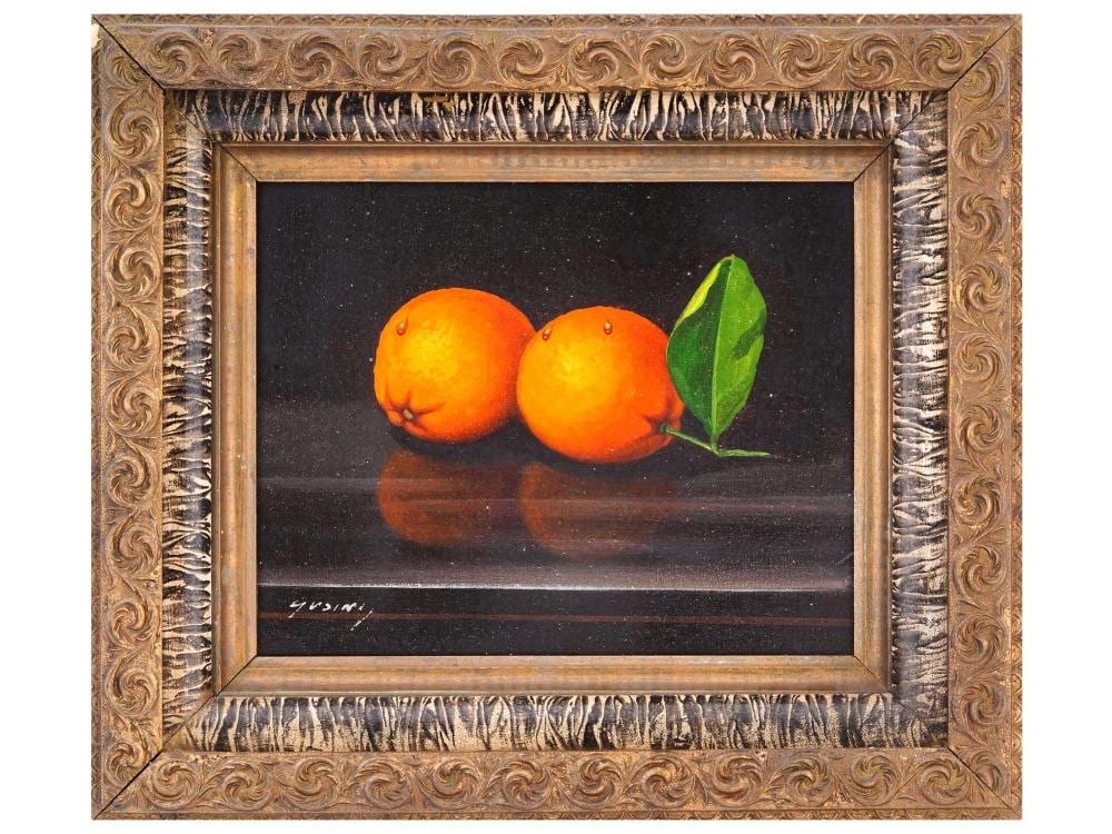 Pere Gussinye comparable auction result: spanish still life oil painting by pere gussinye