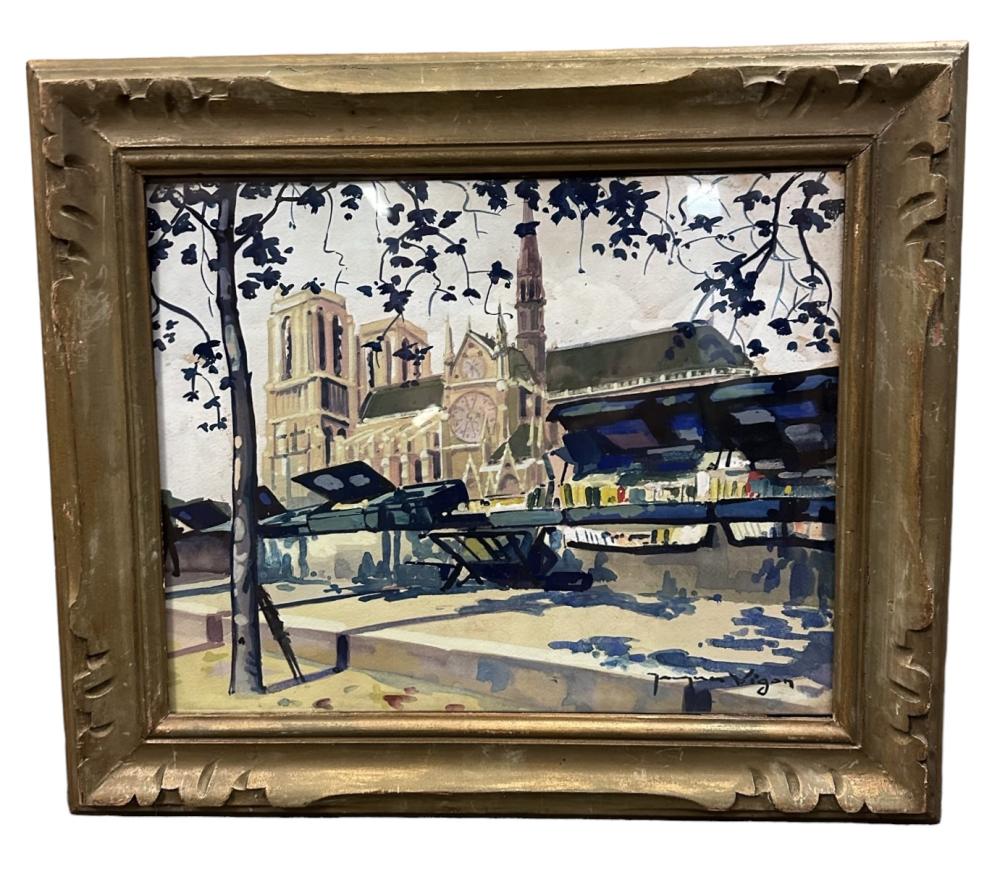 Louis Jacques Vigon comparable auction result: louis jacques vigon 1897 1985 notre dame