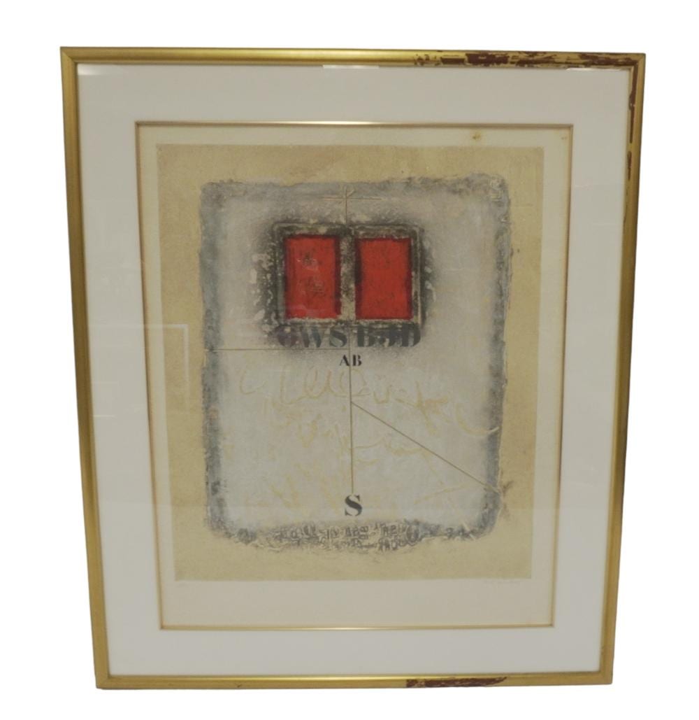 JAMES COIGNARD (FRENCH, 1925-2008) CARBORUNDUM MIXED MEDIA ETCHING sold by Charleston Estate Services Auctions & Appraisals, lot 105 — auction record photograph