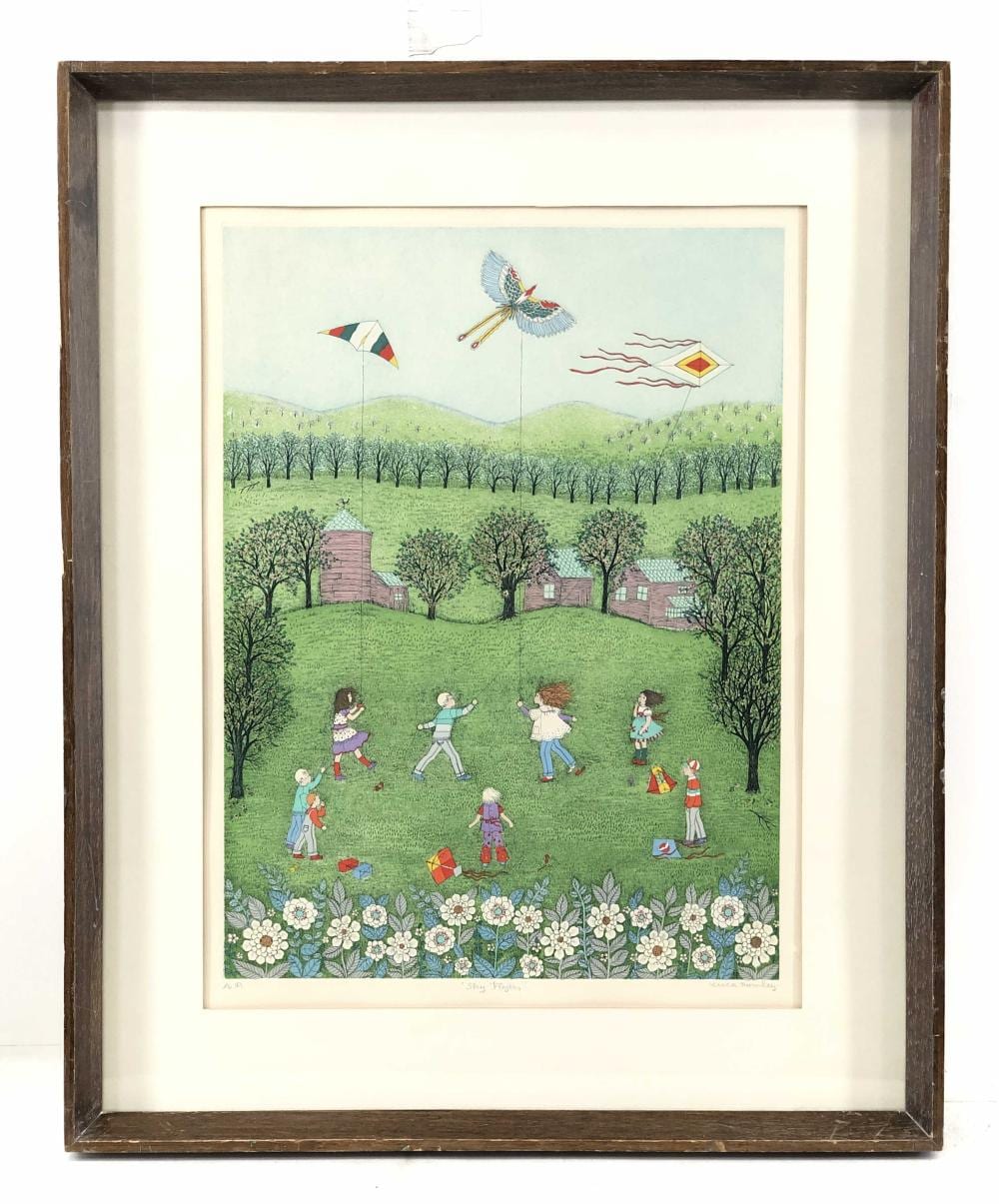 cuca romley sky flyers etching · Bradford's · 2023-10-08 Cuca Romley comparable auction result: cuca romley sky flyers etching
