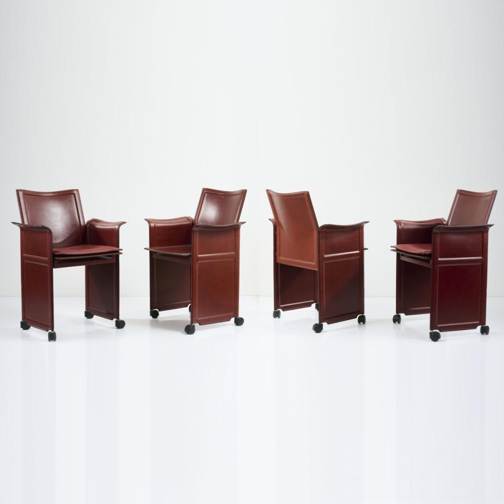 Matteo Grassi comparable auction result: matteo grassi four armchairs 1970s