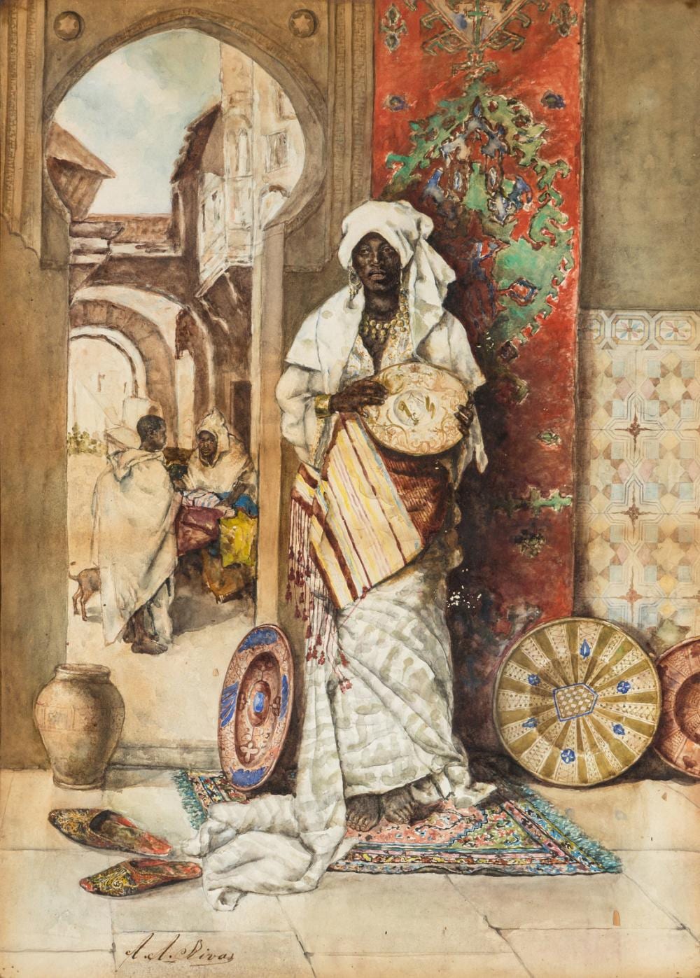 antonio rivas spanish 1845 1911 arabian charger seller · Hindman · 2023-10-17 Antonio Rivas comparable auction result: antonio rivas spanish 1845 1911 arabian charger seller