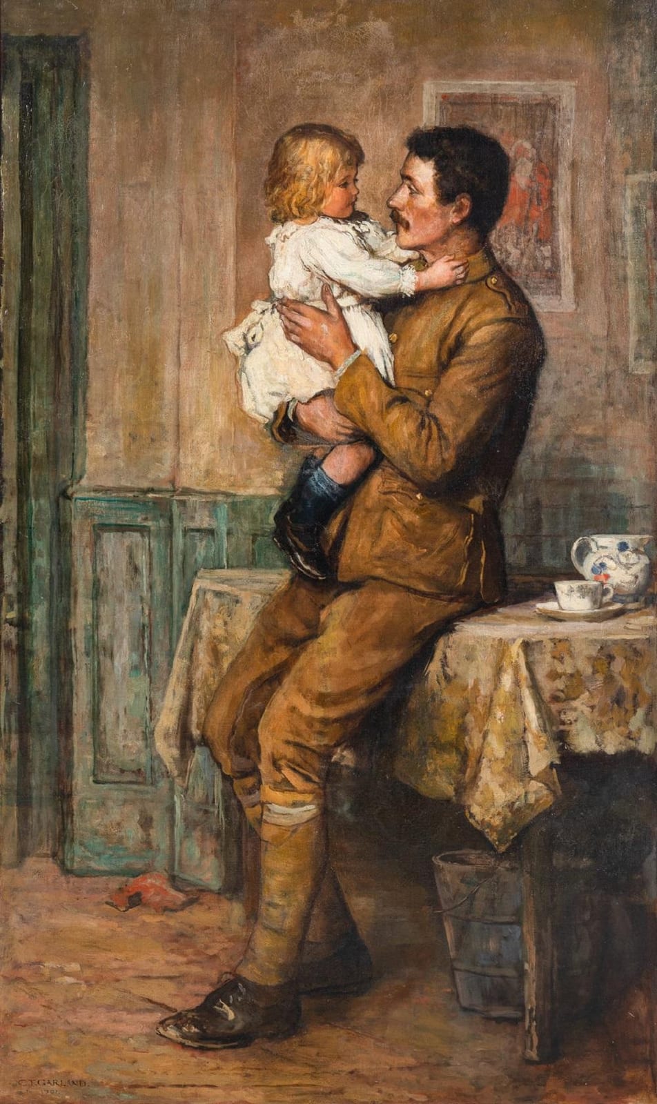 Charles Trevor Garland comparable auction result: charles trevor garland british 1855 1906 father and daughter 1901