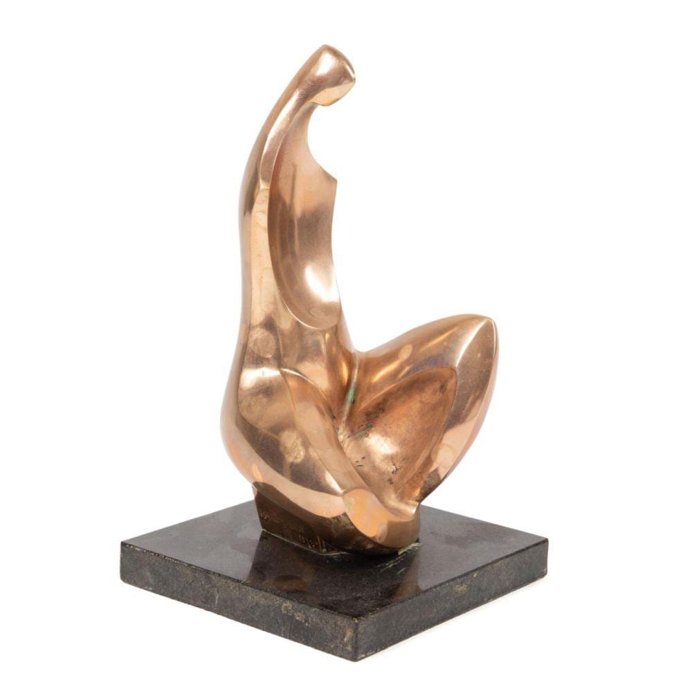 Isaac Kahn comparable auction result: isaac kahn untitled abstract bronze