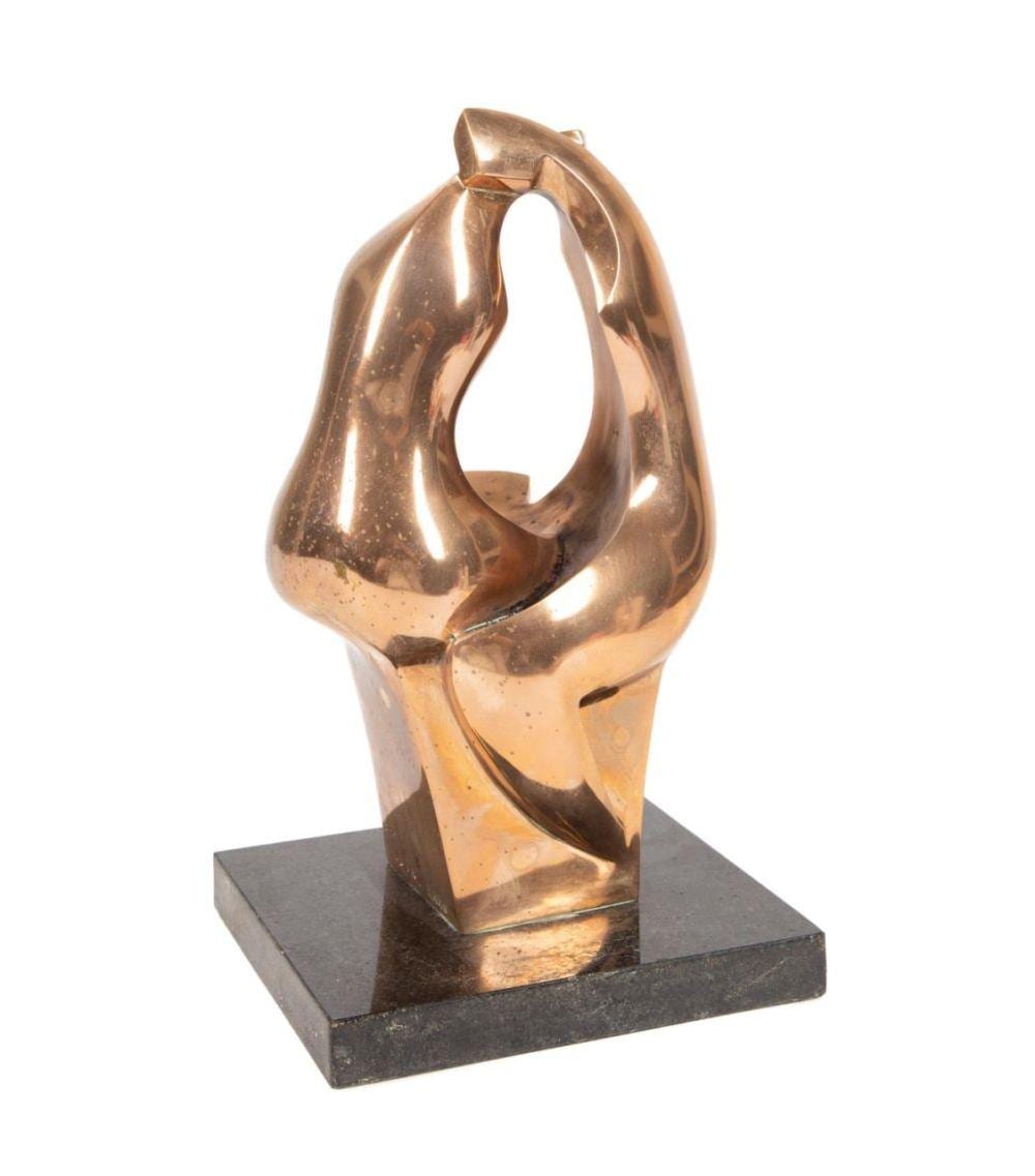 Isaac Kahn comparable auction result: isaac kahn the lovers abstract bronze